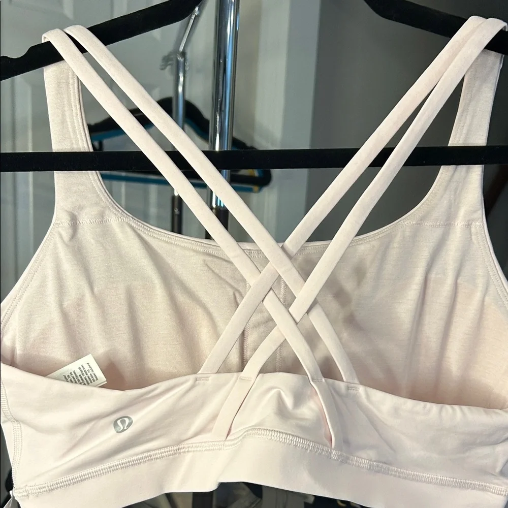 Lululemon NWT ENERGY Women's Pink Strappy Sports Bra size 12
